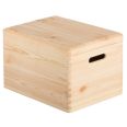 Caja de pino con tapa 40x30x23cm